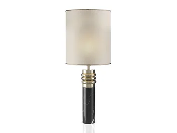 2265 - LED Nero Marquina marble table lamp by Il Paralume Marina - view 2